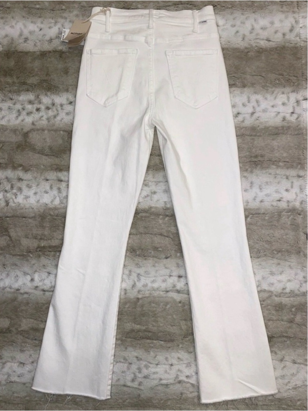 NWT💕MOTHER The Hustler High Waist Fray Hem Ankle Color:Fairest Of Them All - Picture 6 of 15